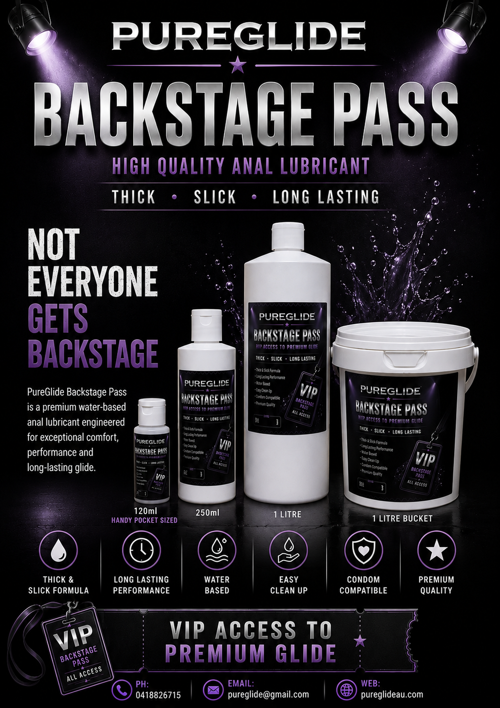 PureGlide Back Stage Pass 1 Litre
